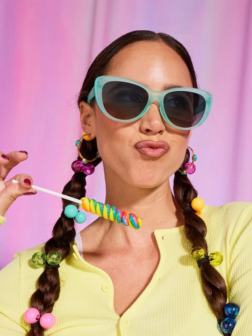 GLAM G - Matcha Sorbet Muse Sunglasses